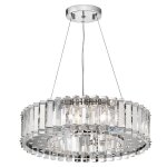 Lustre en cristal finition chrome Lustre en cristal finition chrome