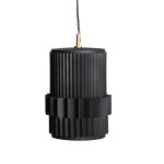 Lustre en fer noir 23x23x34 cm