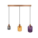 Lustre mtal, bronce, h100xd20xp60cm