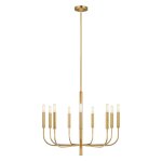 Lustre en mtal laiton bruni