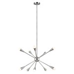 Lustre en mtal nickel poli
