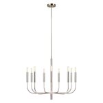 Lustre en mtal nickel poli