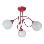Lustre mtal rouge