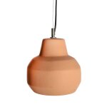 Lustre en terre cuite brun clair 22x22x25 cm Lustre en terre cuite brun clair 22x22x25 cm