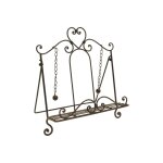 Lutrin de cuisine en mtal laqu rouille