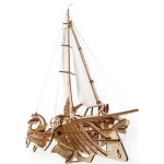 Maquette en bois trimaran 3d