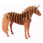 Maquette de licorne en carton 21, 5 x 17 x 4 cm Maquette de licorne en carton 21, 5 x 17 x 4 cm