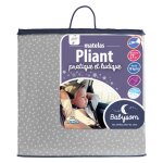 Matelas bébé pliant réversible et déhoussable 60x120x7 Matelas bébé pliant réversible et déhoussable 60x120x7