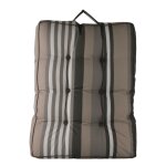 Matelas extrieur  rayures polyester naturel 60x80 cm