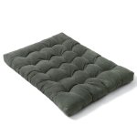 Matelas futon 140x190 cm gris fonc