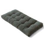 Matelas futon 90x190 cm gris fonc