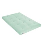 Matelas futon coton et fibres recyclés vert céladon 140x190 Matelas futon coton et fibres recyclés vert céladon 140x190