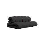 Matelas futon et fauteuil 2 en 1 140x200 anthracite Matelas futon et fauteuil 2 en 1 140x200 anthracite