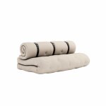 Matelas futon fauteuil 2 en 1 beige 140x200 Matelas futon fauteuil 2 en 1 beige 140x200