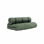Matelas futon fauteuil 2 en 1 kaki 140x200 Matelas futon fauteuil 2 en 1 kaki 140x200