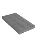 Matelas futon latex et fibres gris clair 90x190