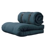 Matelas futon pouf 2 en 1 bleu marine 70x200 Matelas futon pouf 2 en 1 bleu marine 70x200