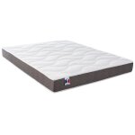 Matelas en mousse haute résilience blanc 16 cm 160 x 200 cm Matelas en mousse haute résilience blanc 16 cm 160 x 200 cm