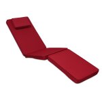 Matelas rouge pour chaise longue Matelas rouge pour chaise longue