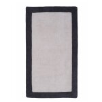 Maxi drap de plage et de bain gris cendr� / bleu nuit 100x180