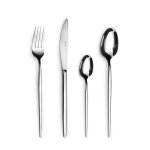 Mnagre 24 couverts en acier inox