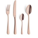 Mnagre 24 couverts acier inox cuivre mat