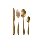Ménagère inox 16 pièces table chic effet cuivré Ménagère inox 16 pièces table chic effet cuivré