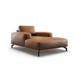 Mridienne 1 place en cuir marron