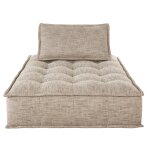 Méridienne pour canapé modulable taupe Méridienne pour canapé modulable taupe