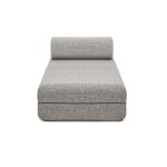 Mridienne convertible et modulable 3 places en tweed gris