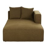 Mridienne droite pour canap modulable vert kaki