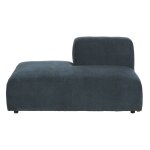 Méridienne gauche pour canapé modulable bleu Méridienne gauche pour canapé modulable bleu