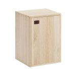 Meuble 1 porte en pin massif avec 1 tablette - l37, 3 cm