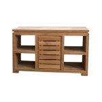 Meuble bas de salle de bain en teck l120cm