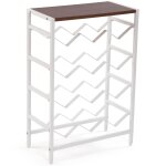 Meuble casier  vin 12 bouteilles blanc 48x24x70cm