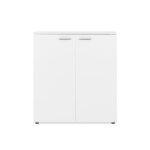 Meuble  chaussures 2 portes 8 tagres - l100 cm - blanc