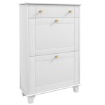 Meuble chaussure entrée étroit avec tiroirs blanc Meuble chaussure entrée étroit avec tiroirs blanc