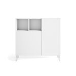 Meuble  chaussures en mlamine blanc vein 87x90x27 cm