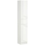 Meuble colonne salle de bain portes tagres tiroir faade blanc laqu