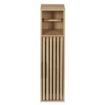 Meuble drouleur de papier wc marron