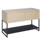 Meuble double caisson chêne et piètement sous vasque 120 cm Meuble double caisson chêne et piètement sous vasque 120 cm