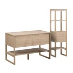 Meuble double + vasque + colonne atoll