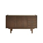 Meuble double vasque en mindi massif 135 cm Meuble double vasque en mindi massif 135 cm