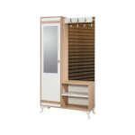 Meuble d'entrée effet bois beige 100x36 cm Meuble d'entrée effet bois beige 100x36 cm