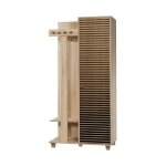 Meuble d'entrée effet bois beige 90x36 h194 cm Meuble d'entrée effet bois beige 90x36 h194 cm