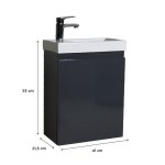 Meuble lave - mains 41 cm