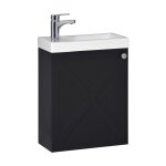 Meuble lave - mains ava noir carbone Meuble lave - mains ava noir carbone