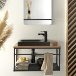 Meuble lave - mains grande largeur avec vasque rsine 60cm