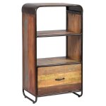 Meuble de rangement 1 tiroir aspect vieilli