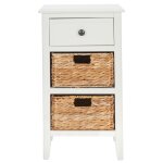 Meubles de rangement en bois de pin blanc